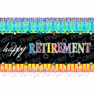 Edible Printed Cake Toppers - Special Occasions - Retirement